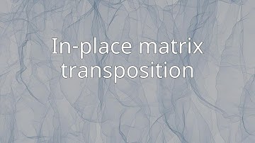 In-place matrix transposition