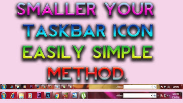 HOW TO MAKE YOUR TASKBAR ICON SMALLER IN WINDOWS 7|MUST WATCH| COOL TECH BY UA