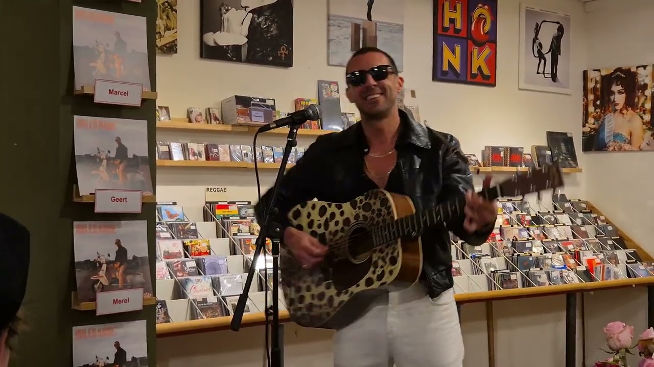 Miles Kane, instore Velvet Music Leiden
