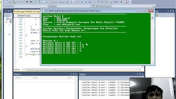 Video Modul 8 Belajar Array Multidimensi pada bahasa C++