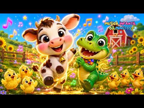 A Vaquinha Lola e Jacaré | As Melhores Canções da Fazendinha | 1 Hora de Música Infantil Divertida