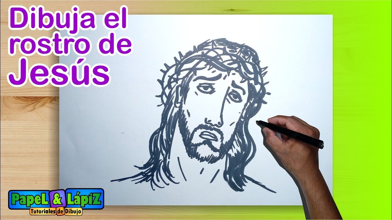 Cómo dibujar el rostro de Jesús crucificado paso a paso - thptnganamst.edu.vn