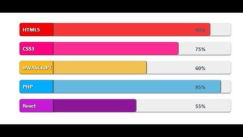 Animated Progress Bar By CSS And jQuery