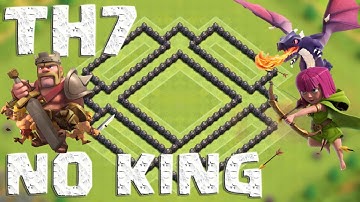 TH7 (COC) BEST Farming Base without Barb King UPDATE w/ Air Defense | Dark Elixir Drill
