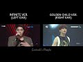 GOLDEN CHILD &amp; INFINITE - BE MINE (LIVE COMPARISON)