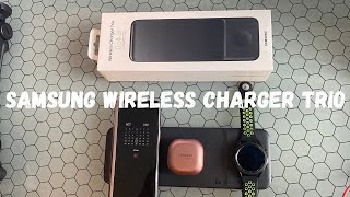 Samsung Wireless Charger Trio Unboxing and Usage