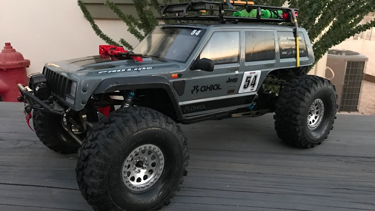Project Axial Jeep Cherokee Bomber / SCX10 II Body - YouTube