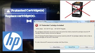 Fix HP PRINTER Protected Cartridge Installed (Replace Cartridge(s) Envy OfficeJet DeskJet Ink ERROR)