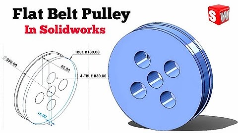 Solidworks tutorial: Designing A Flat Belt Pulley Like a Pro