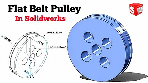 Solidworks tutorial: Designing A Flat Belt Pulley Like a Pro