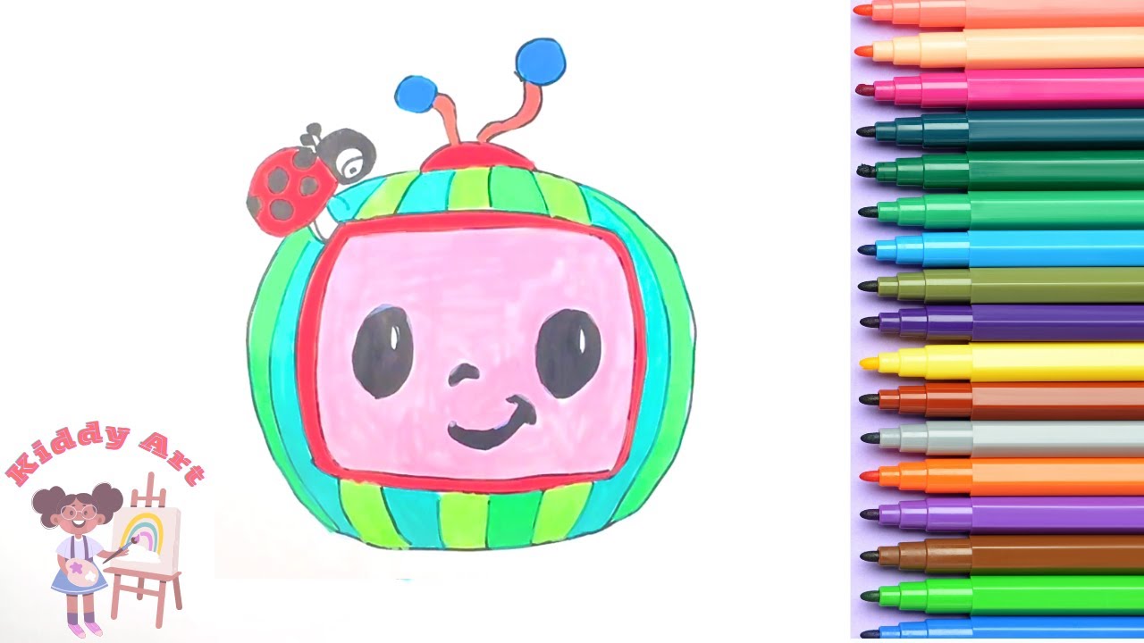 🌈 Draw and Color Cocomelon - Kids Art - YouTube