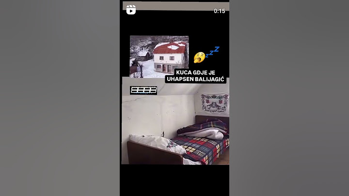 Kuća gde je uhapsen Balijagic
