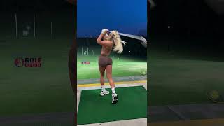 Amazing Golf Swing you need to see | Golf Girl awesome swing | #golf #shorts