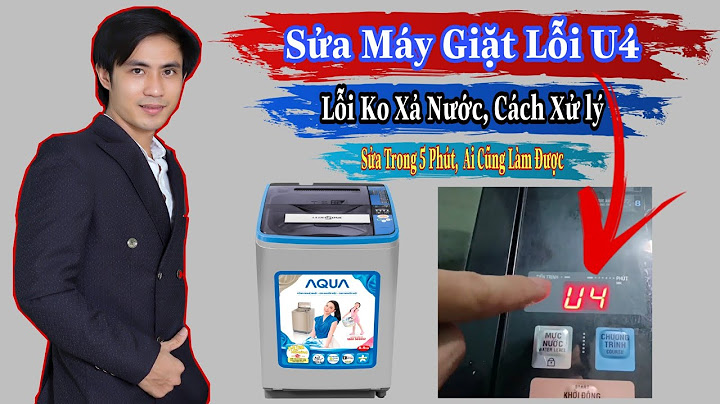 Máy giặt báo lỗi pu không xả nước năm 2024