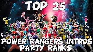 [TokuCenter] Top 25 Power Rangers Intros (Party Ranks)