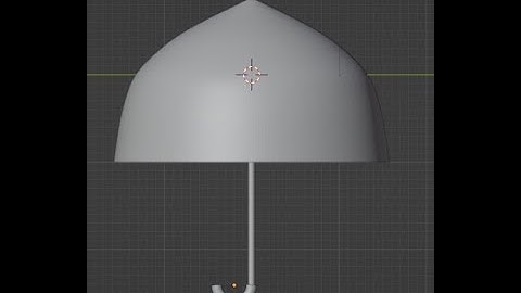 Modeling umbrella in Blender