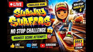 🔴 LIVE | Subway Surfers Endless Run 🔥 High Score Challenge 😱 #verticalshortsfeed #shortsfeed screenshot 4