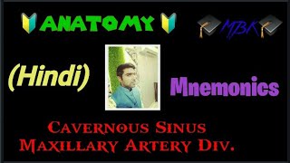 Cavernous Sinus Maxillary Artery Mnemonics Head Neck Anatomy Bymedico Mbbs