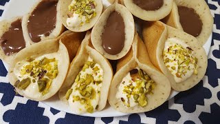 طريقة عمل القطايف بالقشطه والطعم خيالي حلويات رمضان 