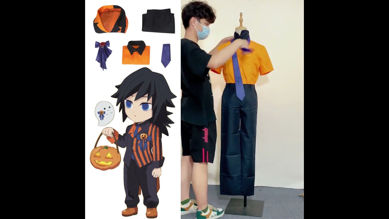 Demon Slayer Giyu Tomioka Cosplay, do you like it? #cosplay #costume #halloween