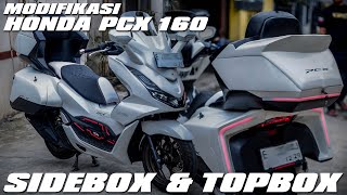 MODIFIKASI HONDA PCX 160 MENGGUNAKAN SIDEBOX | TOPBOX HELM-IN | COVER BABY FORZA T2 screenshot 4