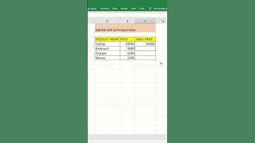 GST Calculator in Excel🧑‍💻