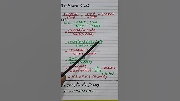 Prove trigonometric identity  ( Part I )| 10th Maths|Quest.18 | Exer. 7.4  #shorts  #youtubeshorts