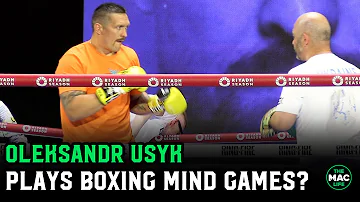 Oleksandr Usyk Plays Mind Games? Does Workout as Orthodox | Fury vs. Usyk