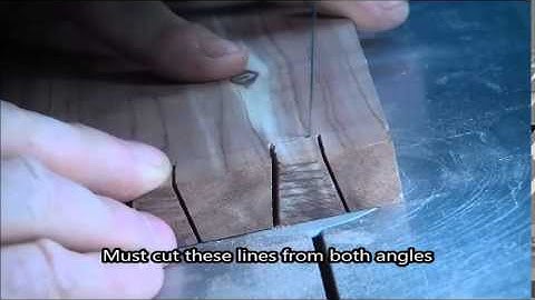 How to make dovetail joints on a scroll saw with spiral blades
