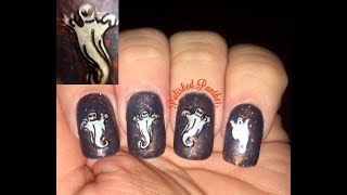 Happy Halloween Its Hoodie Time nail art manicure