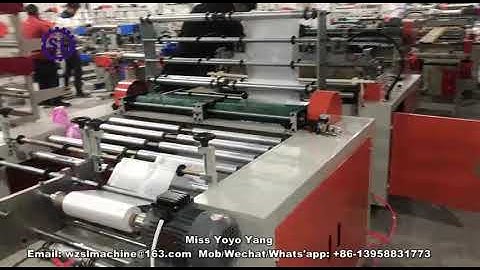 Double Line Roll Bag Making Machine