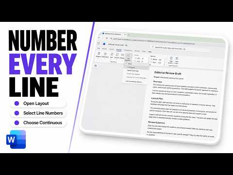 How to Add Line Numbers in Microsoft Word (Review Drafts Faster)