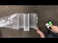 How to inflate air cushion bubble wrap