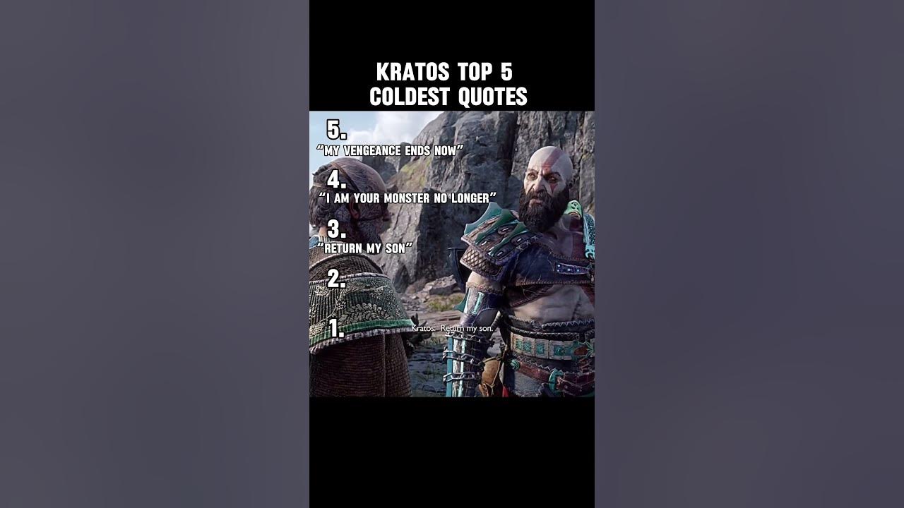 Kratos Top 5 COLDEST Quotes #kratos #godofwar Kratos Top 5 COLDEST Quotes #kratos #godofwar