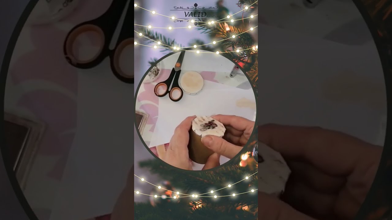 How to make a Christmas drum, DIY 