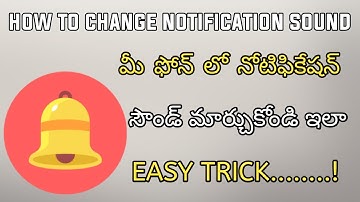 How to change notification sound in telugu