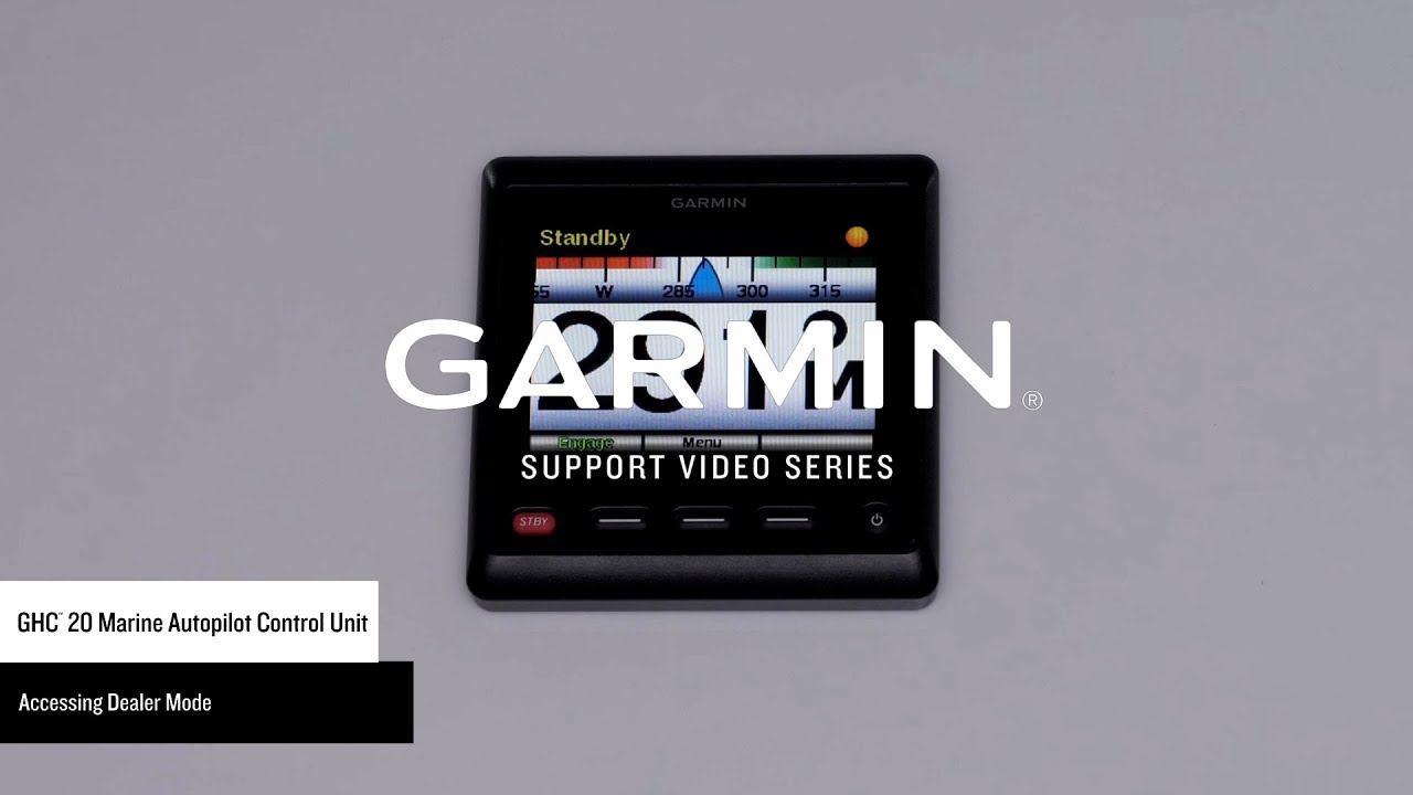 Garmin Support Garmin Marine AutoPilot Accessing Dealer Mode via a