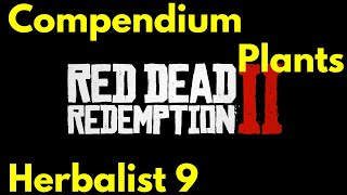 All Plants Locations, full Compendium for Herbalist 9 challenge Red Dead Redemption 2