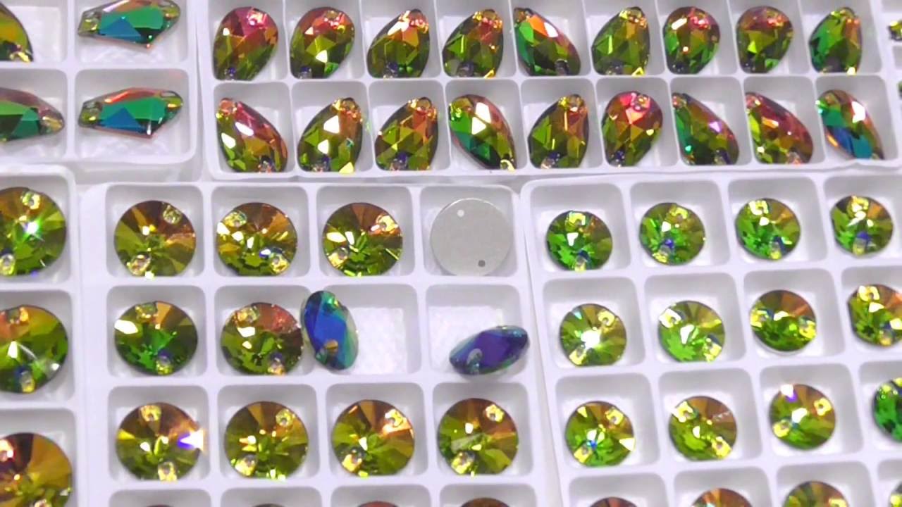 Пришивные стеклянные стразы цвет VM (Rainbow) в магазине StrazOk.ru