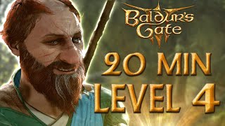 Baldur's Gate 3 Easy Level 4 in 20 mins Guide  (No Glitches)