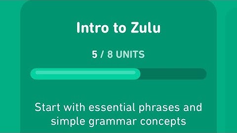 Let’s learn Zulu with Duolingo