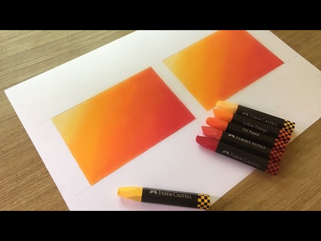 Oil Pastel Blending technique !! Faber Castell Oil Pastels Review 