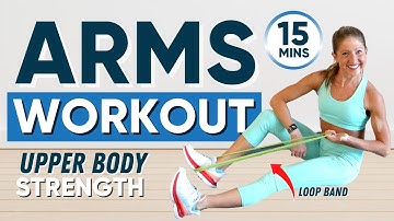 Toned Arms Workout | Mini Band Arm Workout For Upper Body Strength (FOLLOW ALONG 15 min)