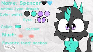 Spencer🖤🩵 (New oc🥰💜) (Oc sheet)