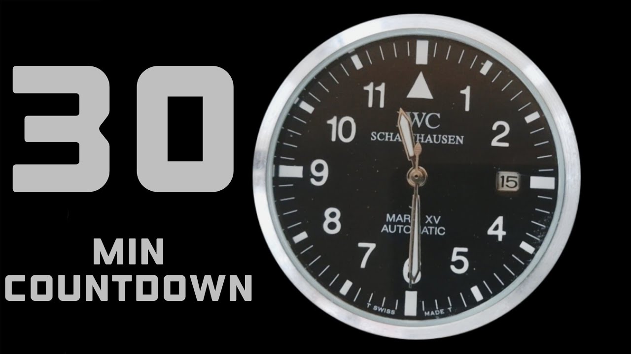 30 Minute Countdown Timer, Real watch, Alarm clock, Pomodoro Timer
