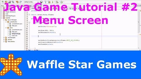 Java Game Tutorial - Menu Screen
