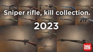 WORLD WAR HEROES. Sniper rifle, kill collection. 2023. All max weapon(+24)