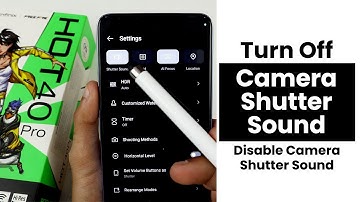 Turn Off Camera Shutter Sound In Infinix Hot 40 Pro | Disable Camera Shutter Sound