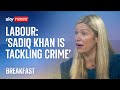 Labour &#39;confident&#39; London mayor Sadiq Khan is tackling knife crime