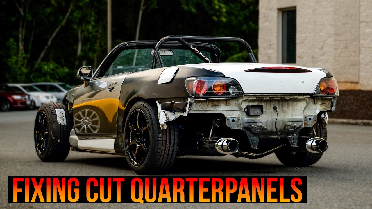 S2000 Surgery Fixing CUT Quarter Panels on the S10K YouTube